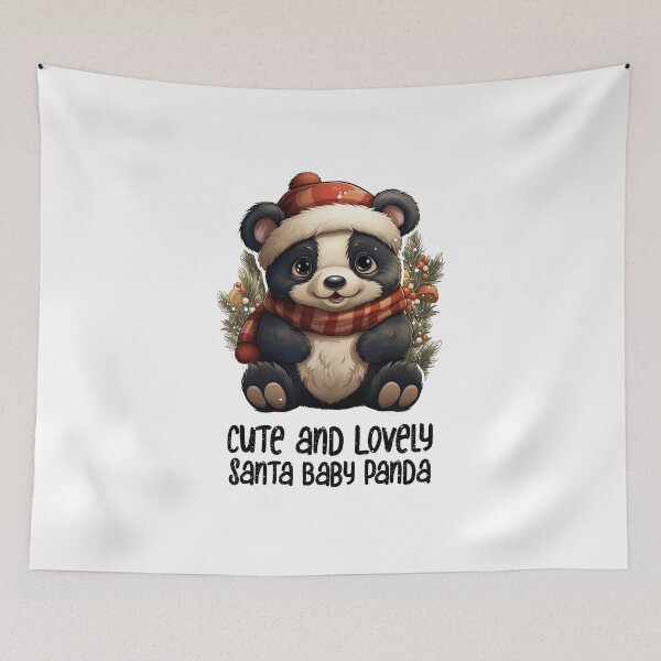 Item preview, Christmas Santa Sweet Panda- Cute and Lovely Santa Panda  designed and sold by Mohammed Sohail Khan.