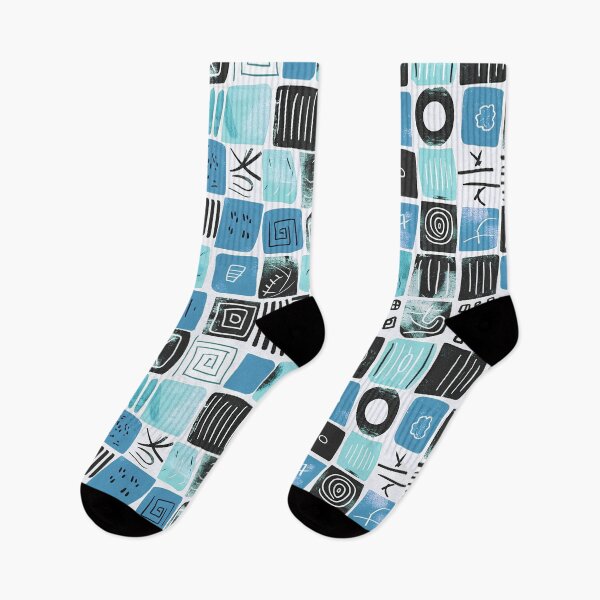 Item preview, Whimsical squares and lines pattern designed and sold by randrdesign.