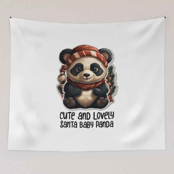 Item preview, Christmas Santa Sweet Panda- Cute and Lovely Santa Panda  designed and sold by Mohammed Sohail Khan.