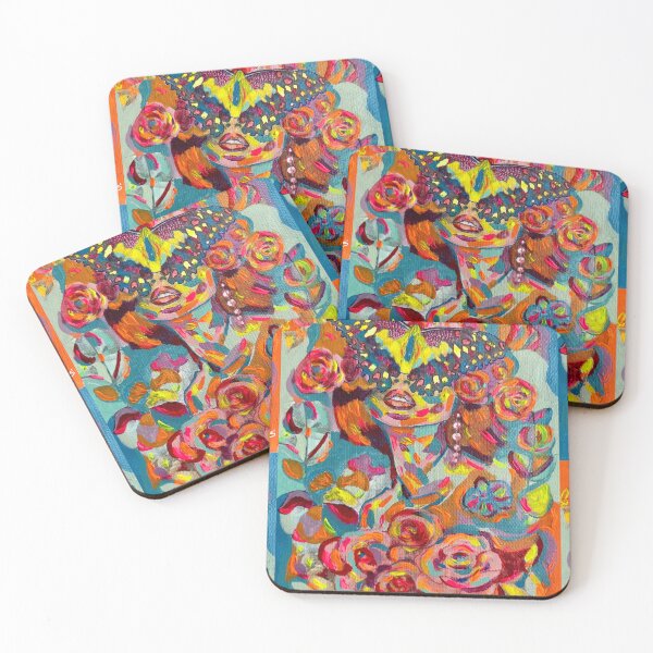 Item preview, Colorful Powerful beautiful butterfly woman painting  designed and sold by Artbyjcr.