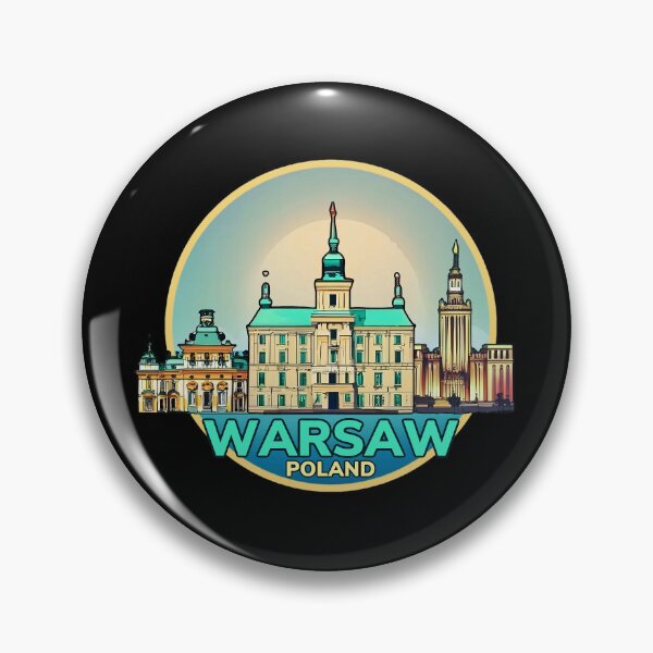 Item preview, Architectural landscape of Warsaw, Poland. Beautiful travel design of landmarks in Warsaw. designed and sold by Unitepeople.