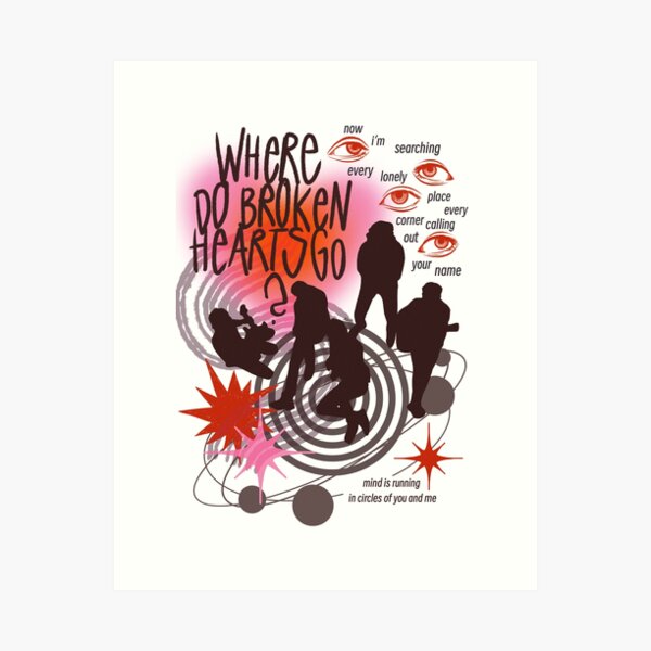 Item preview, Where do broken hearts go 1D designed and sold by mirjams.art.