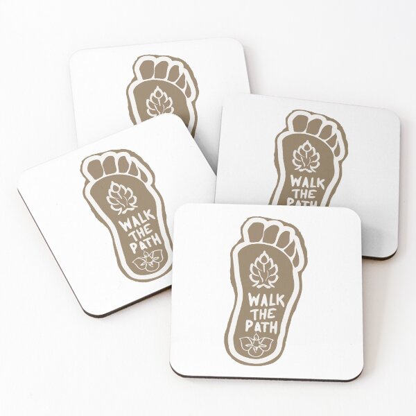 Item preview, Buddha's Path Footprint with Dharmachakra and Lotus Design designed and sold by NiftyWrx.