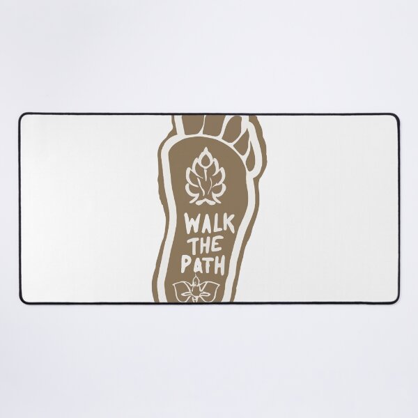 Item preview, Buddha's Path Footprint with Dharmachakra and Lotus Design designed and sold by NiftyWrx.