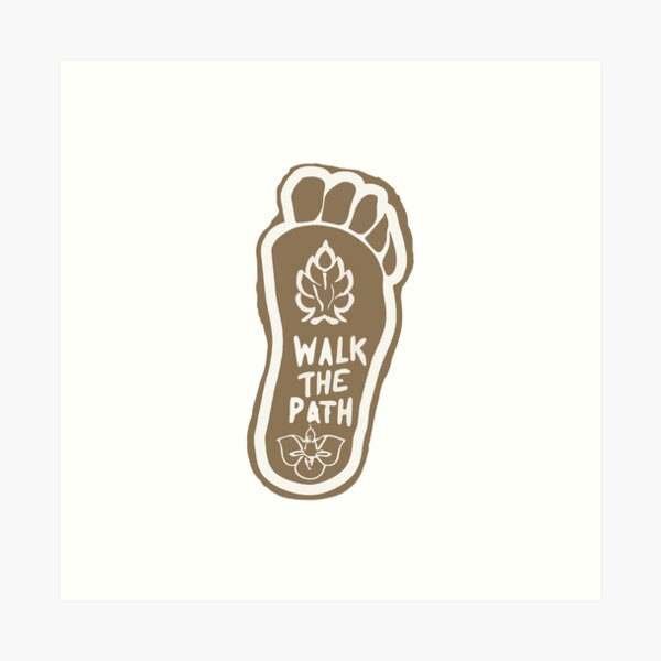 Item preview, Buddha's Path Footprint with Dharmachakra and Lotus Design designed and sold by NiftyWrx.