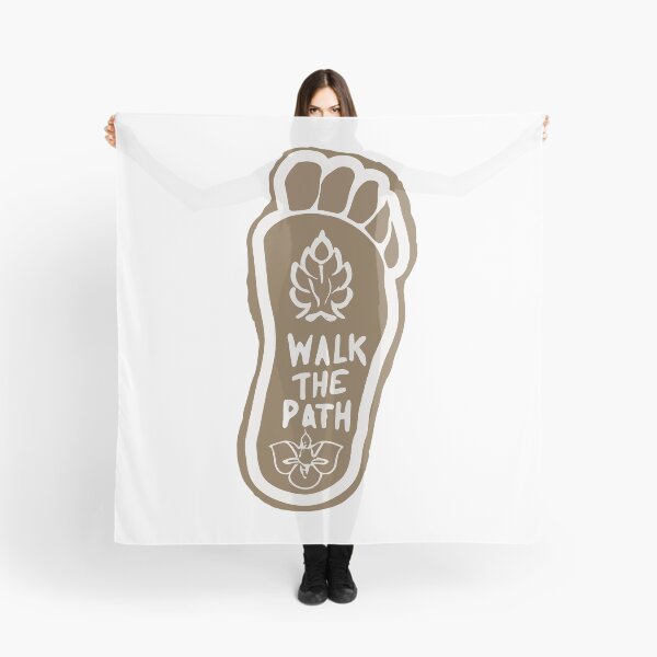 Item preview, Buddha's Path Footprint with Dharmachakra and Lotus Design designed and sold by NiftyWrx.