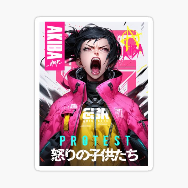 Item preview, AKIBA DRIP - Children of Wrath - Ikari no kodomotachi - WE SCREAM WHEN THEY TELL US TO BE QUIET - PROTEST | VIBRANT HYPER POP OTAKU ANARCHY GIRL designed and sold by AKIBA DRIP.