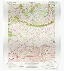 USGS TOPO Map Kentucky KY Bristow 803363 1965 24000 Poster