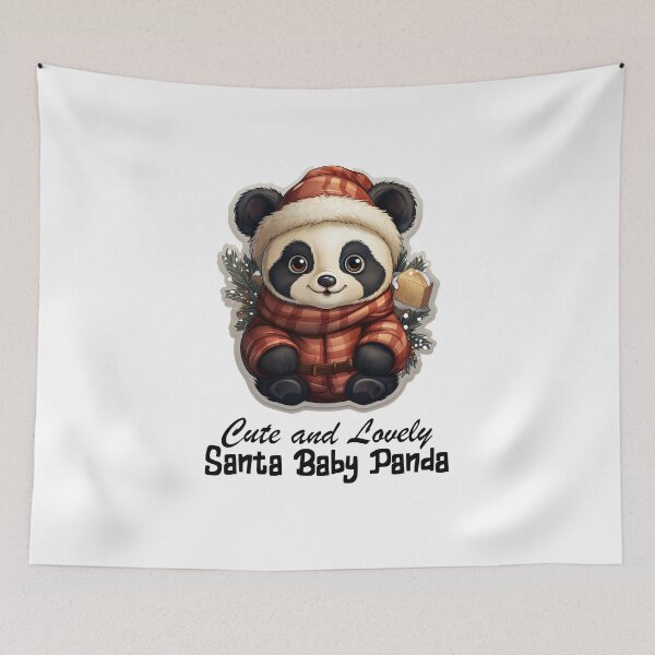 Item preview, Cute and Lovely Santa Panda-Christmas Santa Sweet Panda  designed and sold by Mohammed Sohail Khan.