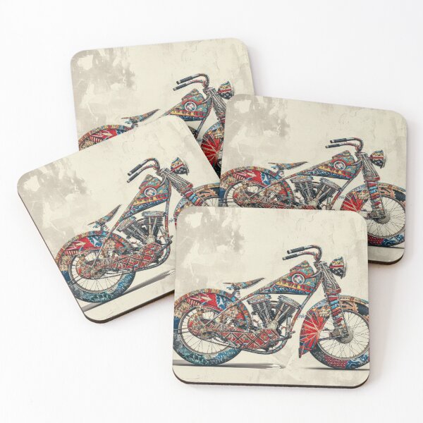 Item preview, Vintage colorful motorbike designed and sold by JuanmaLW.