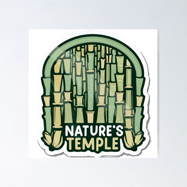 Item preview, Nature's Temple - Bamboo Forest with Sun Rays designed and sold by NiftyWrx.