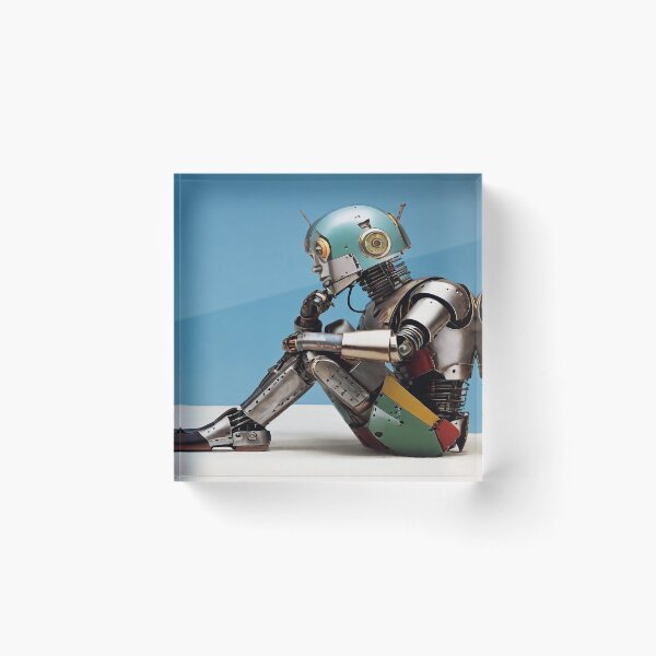 Item preview, Robot thinking designed and sold by M-Y-A-R-T-.