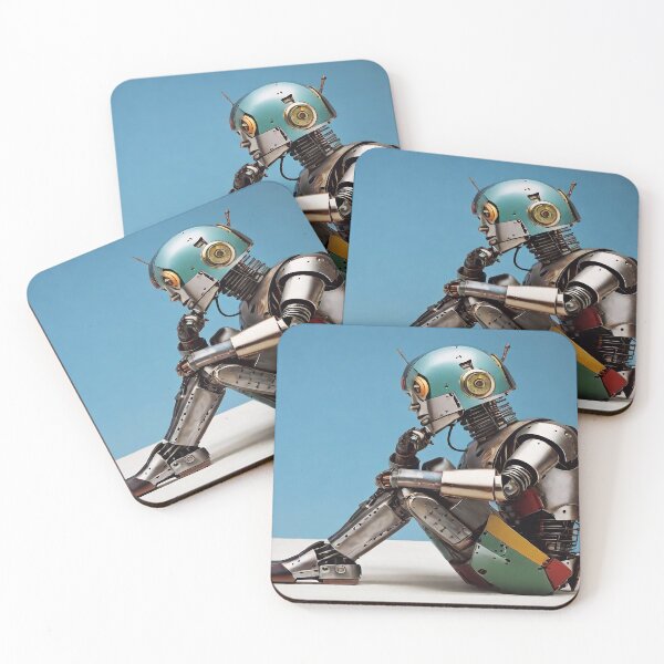 Item preview, Robot thinking designed and sold by M-Y-A-R-T-.