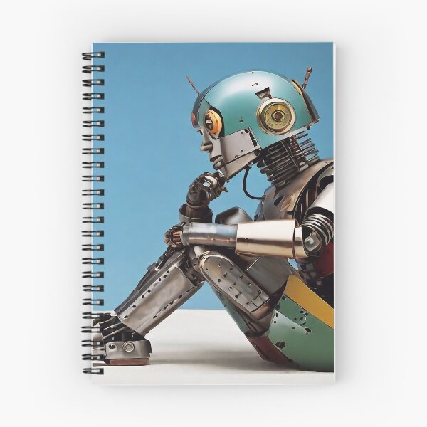 Item preview, Robot thinking designed and sold by m-y-A-I-A-R-T-.