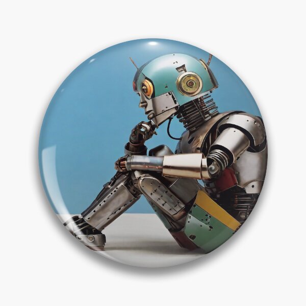 Item preview, Robot thinking designed and sold by M-Y-A-R-T-.