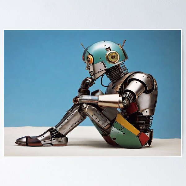 Item preview, Robot thinking designed and sold by M-Y-A-R-T-.