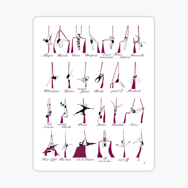 Item preview, Complete French Aerial Alphabet (silks) designed and sold by rlynnj.