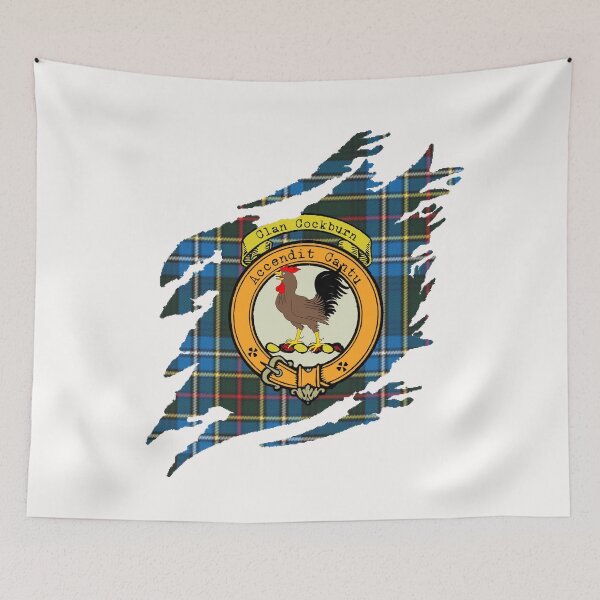 Item preview, Cockburn Clan Crest Scottish Surname Tartan designed and sold by BagTown Clans.