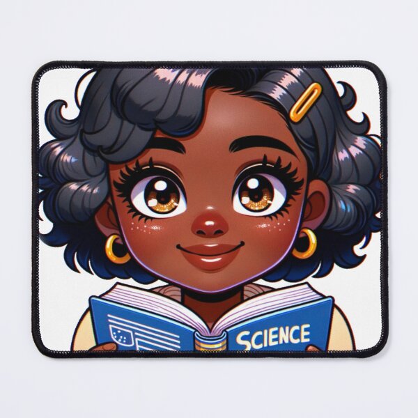 Item preview, Science matters: Young Black Woman Reading Textbook designed and sold by JGatz.
