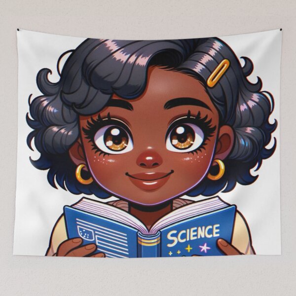 Item preview, Science matters: Young Black Woman Reading Textbook designed and sold by JGatz.