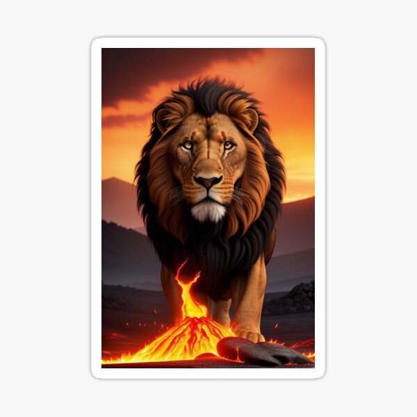 Item preview, Majestic Manes: Lava Lion 2 designed and sold by craftyblinders9.