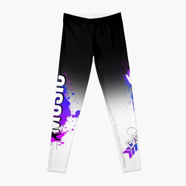 Feel the Music an dance - schwarz-weiß Leggings