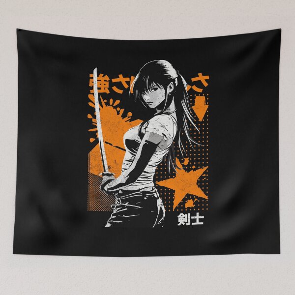 Item preview, Strength in Beauty - Fierce Warrior Emblem (Orange) designed and sold by Sir Meow Meow.