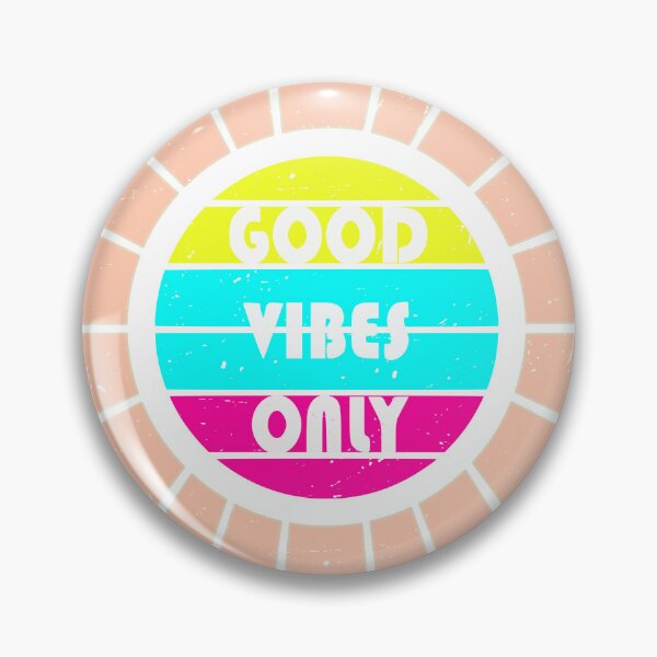 Item preview, Good Vibes Only Positive Vibrations Faded Salmon True Colors designed and sold by ShineSmileLove.