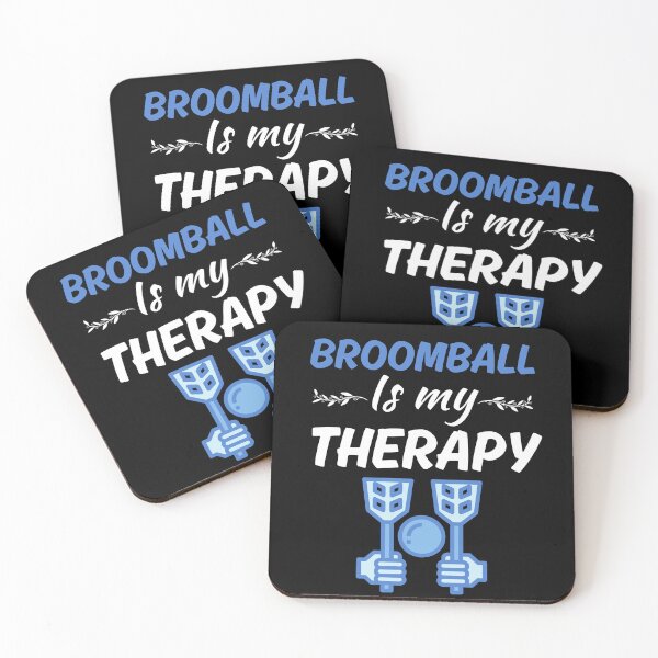 Item preview, Broomball es mi terapia, divertido jugador amante del broomball. designed and sold by NBSStore.