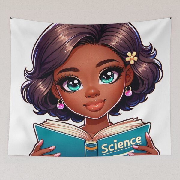 Item preview, Science matters: Young Black Woman Reading Science Text designed and sold by JGatz.