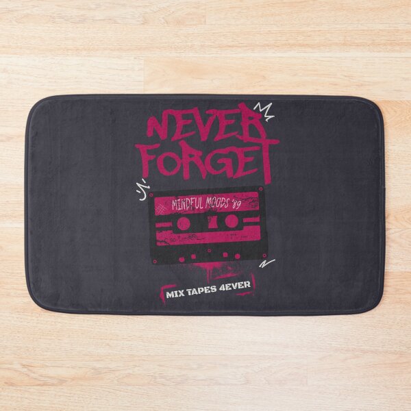 Item preview, Never Forget - Retro Mixtape Nostalgia (Red) designed and sold by Sir Meow Meow.