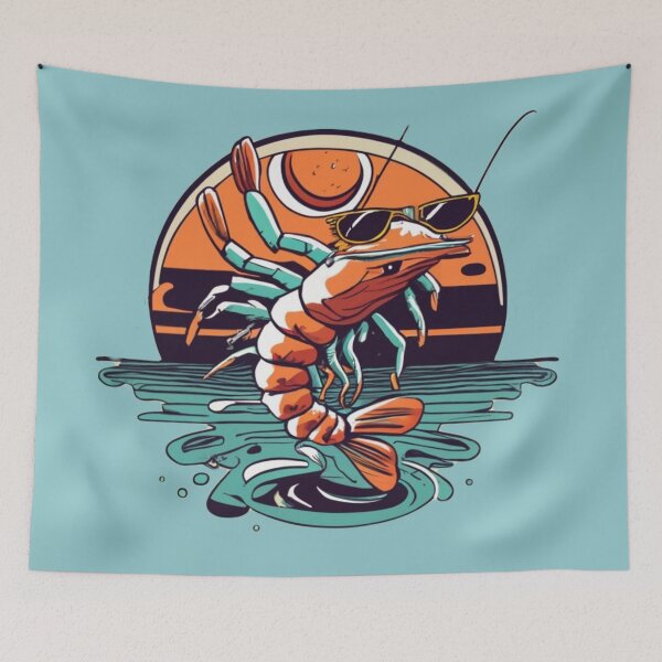 Item preview, A shrimp that enjoys the sea designed and sold by NiRia Spot.
