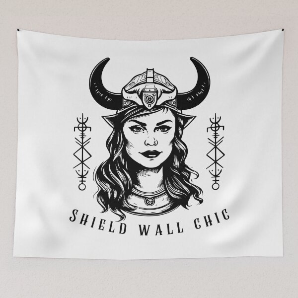 Item preview, Viking shield maiden female warrior valkyrie norse woman designed and sold by Lady-Frost.