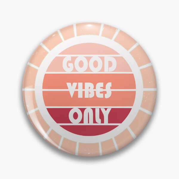 Item preview, Good Vibes Only Positive Vibrations Peach Pink designed and sold by ShineSmileLove.