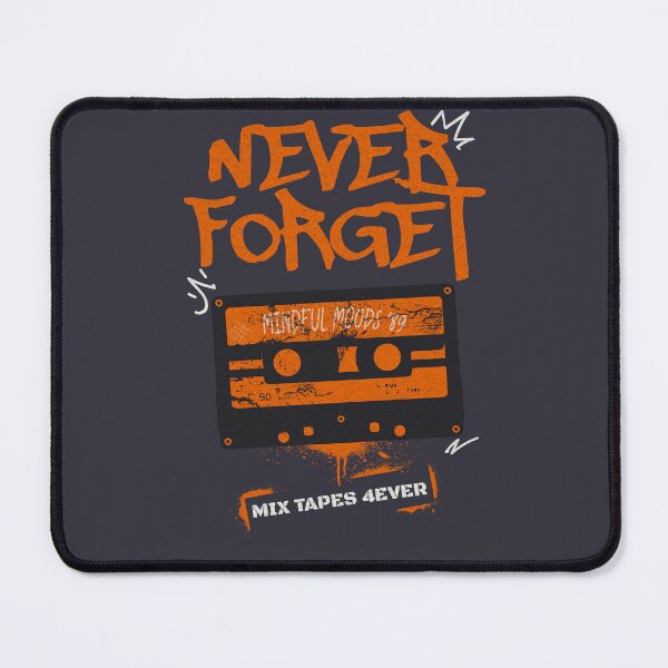 Item preview, Never Forget - Retro Mixtape Nostalgia (Orange) designed and sold by Sir Meow Meow.