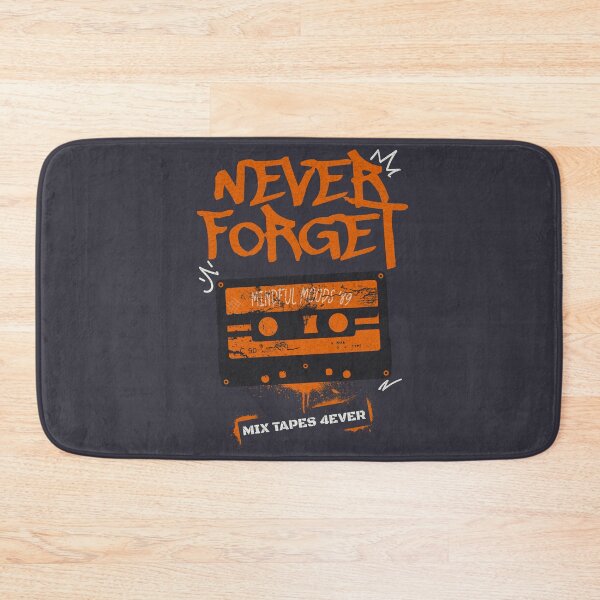Item preview, Never Forget - Retro Mixtape Nostalgia (Orange) designed and sold by Sir Meow Meow.