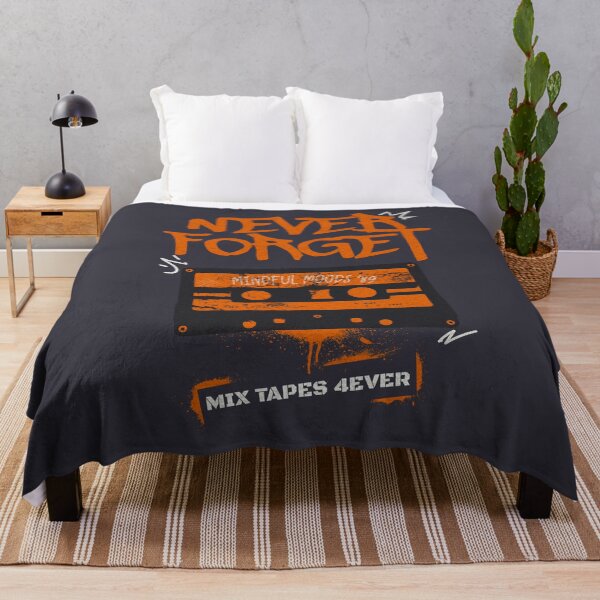 Item preview, Never Forget - Retro Mixtape Nostalgia (Orange) designed and sold by Sir Meow Meow.