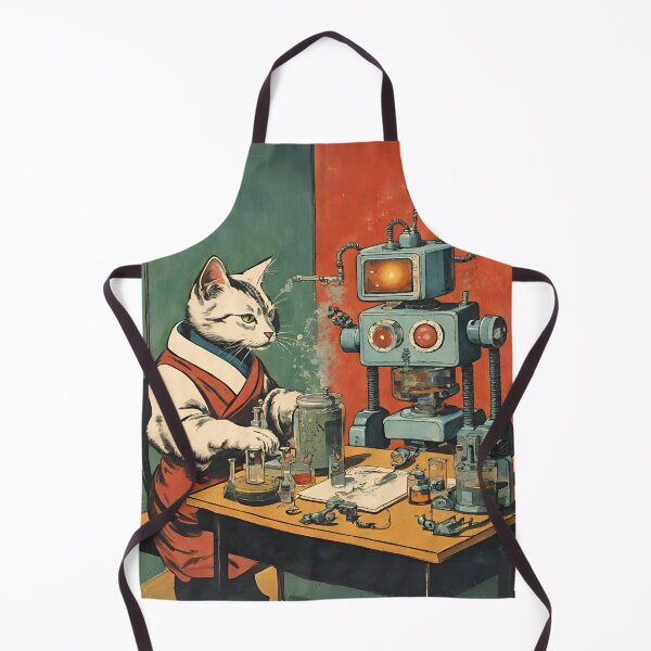 Item preview, Cat + Robot (SCIENCE PT.3) designed and sold by BoxcarDesigns.