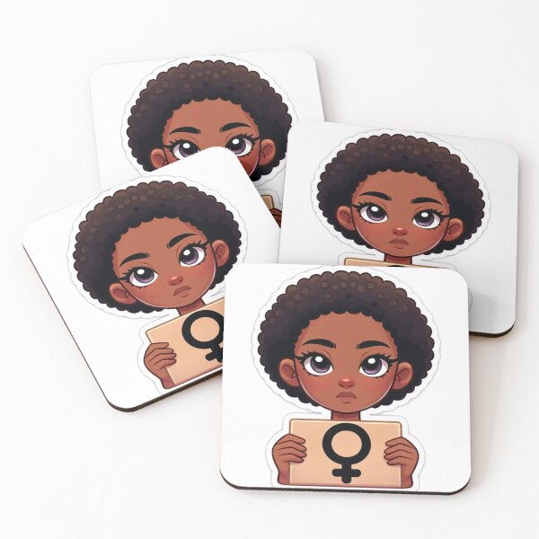 Item preview, Empowerment in Action: Young Black Woman Protesting with Passion designed and sold by JGatz.