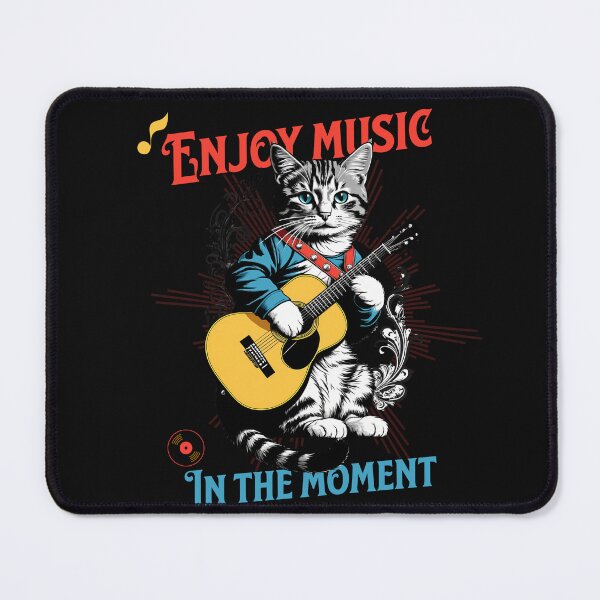 Item preview, Classical Guitar: Cat Serenade in Vintage Style designed and sold by Artedig.
