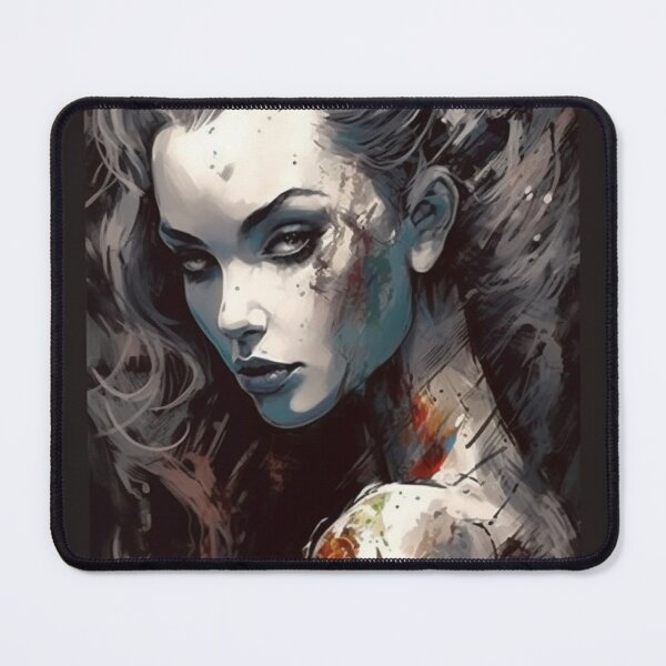 Item preview, Woman Art Female Themed Abstract Oil Painting About Women Shades of Gray B193-2 designed and sold by MPCFICTION.