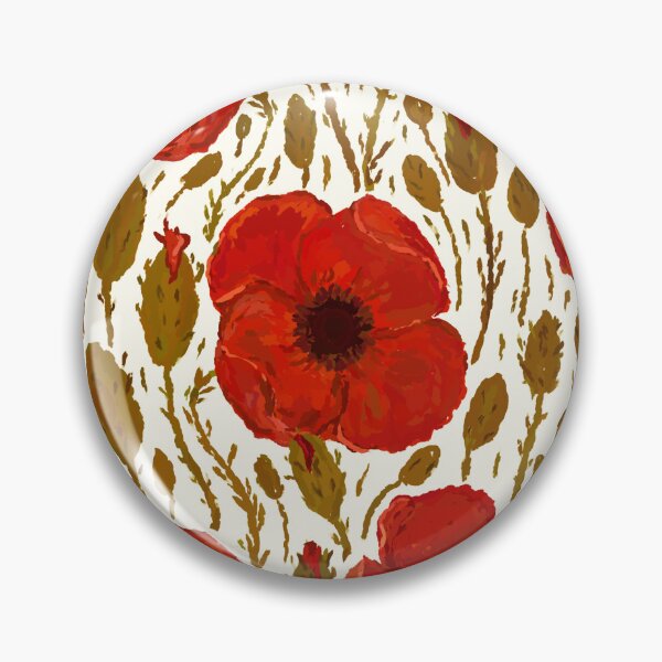 Item preview, Red Poppy Flowers: Large Floral Pattern - Bloomcore designed and sold by rnmarts.