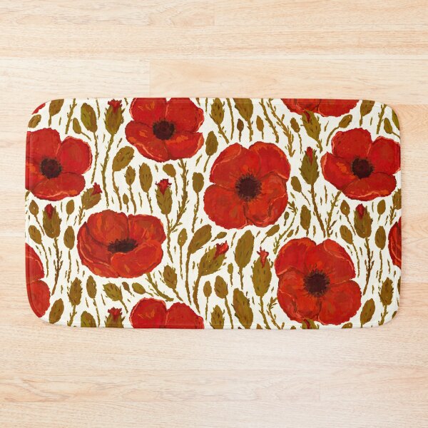 Item preview, Red Poppy Flowers: Large Floral Pattern - Bloomcore designed and sold by rnmarts.