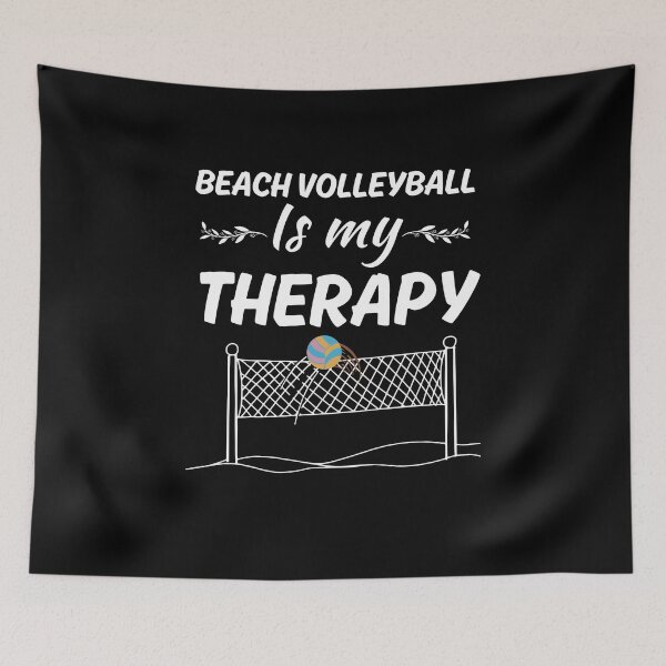 Item preview, Beach volleyball is my therapy, funny sand beach volleyball sport or game lovers player designed and sold by NBSStore.