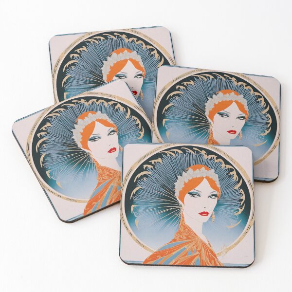Item preview, Erte Style Art Deco Fashion Readhead Match designed and sold by CyberArtistOne.