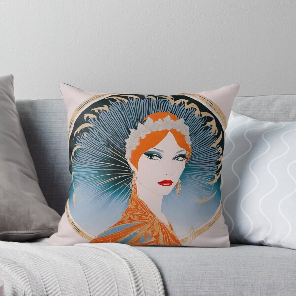 Aperçu de l'œuvre Erte Style Art Déco Mode Readhead Match créée et vendue par CyberArtistOne.