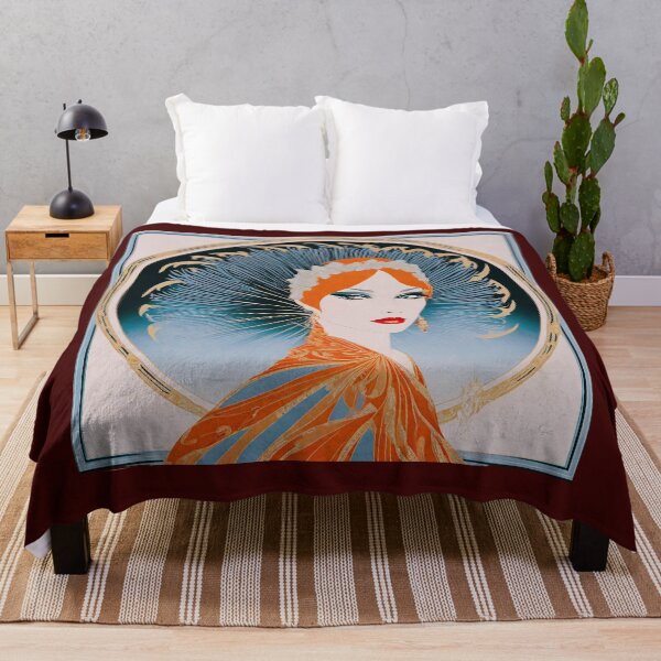 Item preview, Erte Style Art Deco Fashion Readhead Match designed and sold by CyberArtistOne.