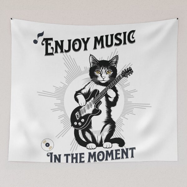 Item preview, Songs of the Past: Retro Cat in Digital Art designed and sold by Artedig.