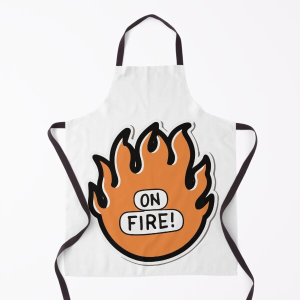 Item preview, On Fire! Fiery Bean Bag Cornhole Graphic designed and sold by NiftyWrx.