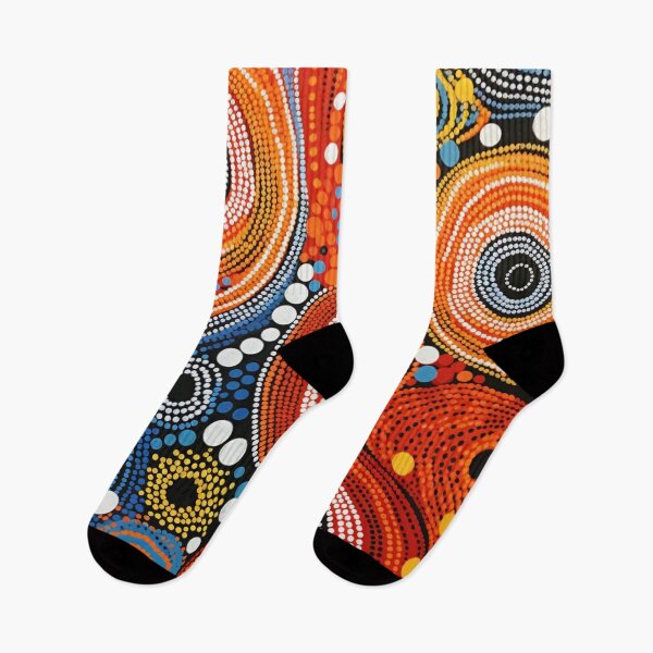 Item preview, Aboriginal Inspired Dot Art - Lava Circles designed and sold by GrinGalore.